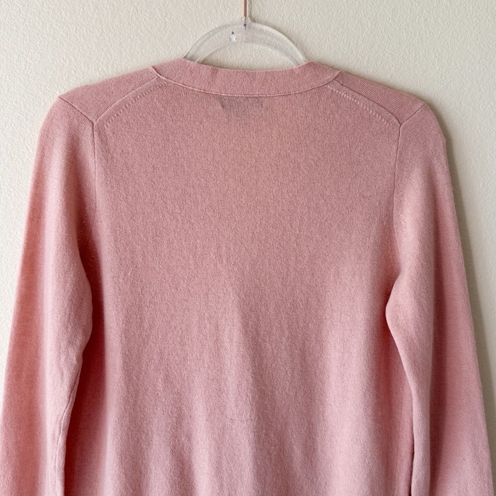J Crew With Cashmere Wool Blend Pink Button Down Cardigan - Picture 7 of 10